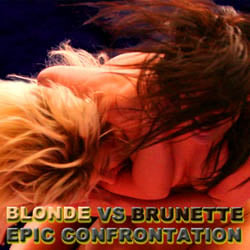 Blonde vs Brunette Epic Confrontation adult mobile game