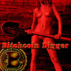 Bitchcoin Digger strip mobile game